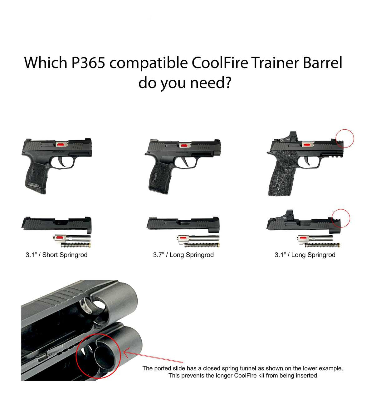 Sig Sauer P365 XL/XMacro (9mm) CoolFire Trainer Barrel