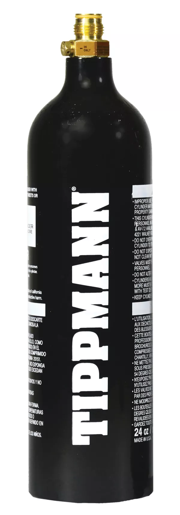 20oz Paintball CO2 Tank (Empty w/ Thermo Strip)