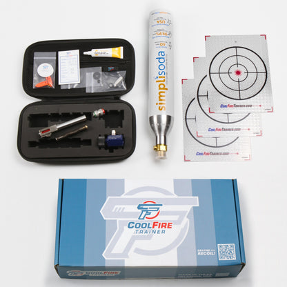 CoolFire Trainer brass package with training components and accessories