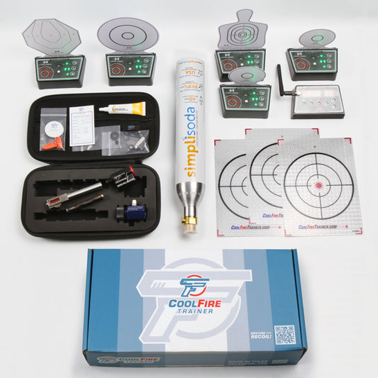 CoolFire Trainer gold package with training components and accessories