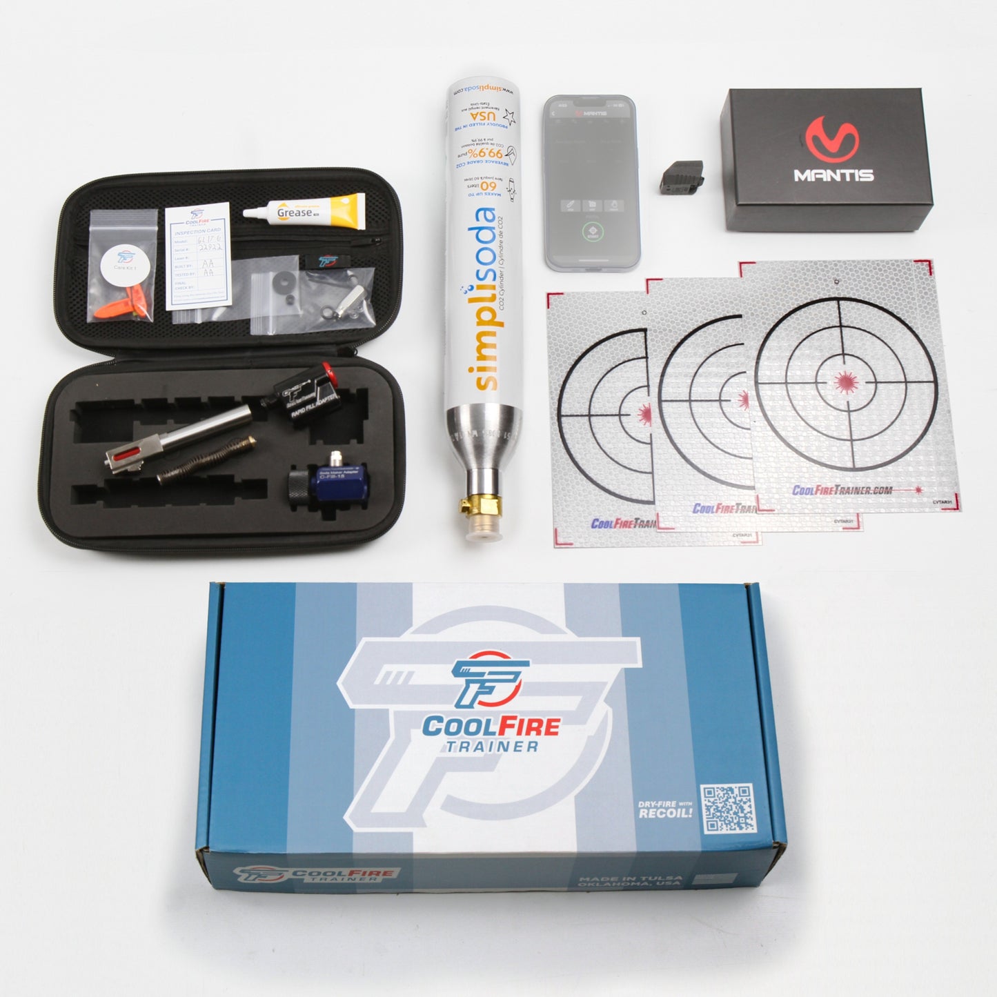 CoolFire Trainer MantisX package with training components and accessories